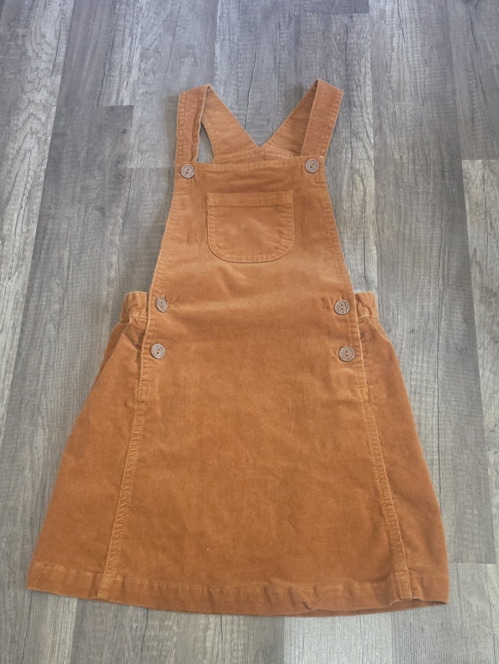 Cynthia Rowley Rust Corduroy Overall Dress for Kids
